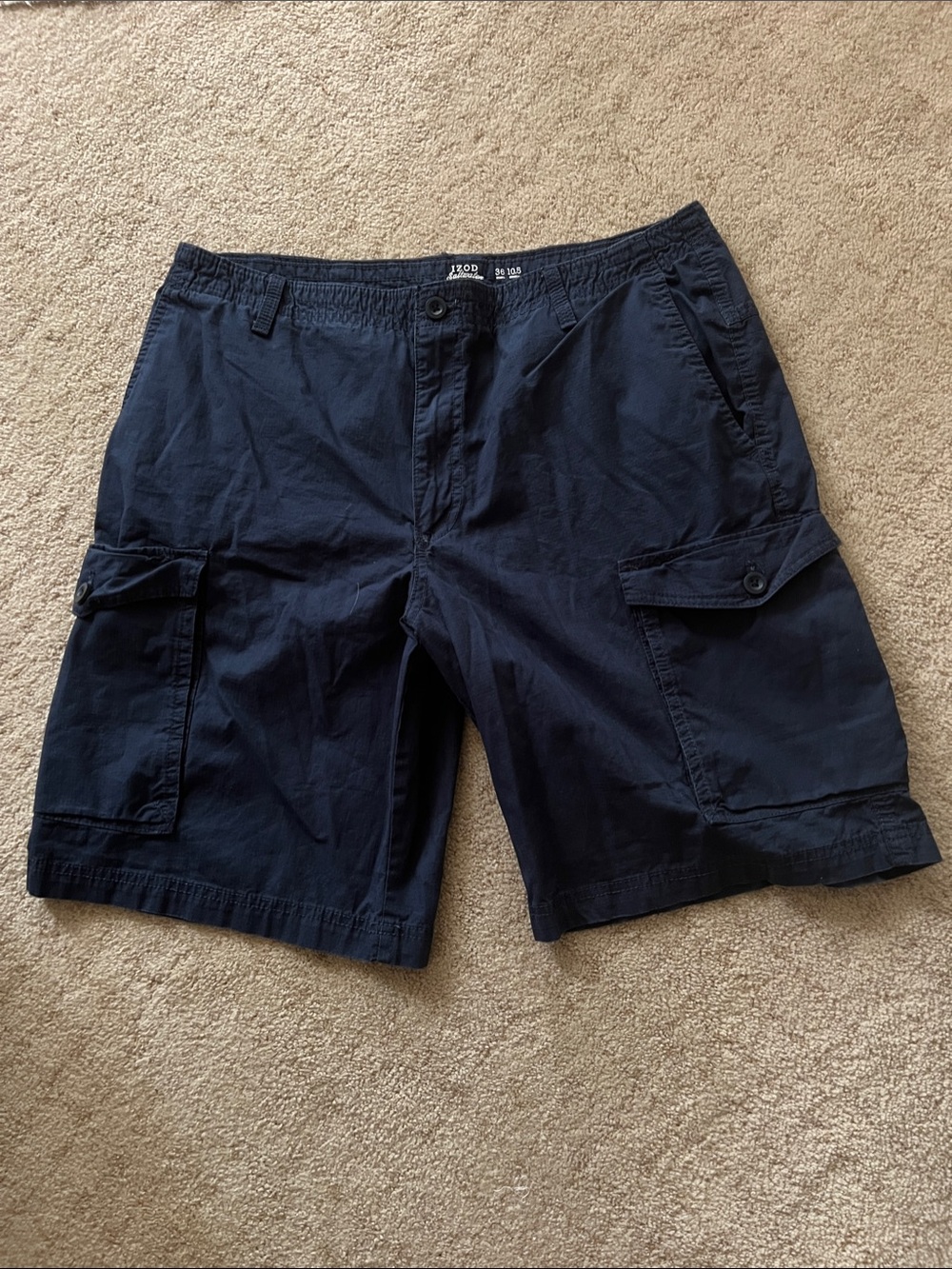 Izod Men's Dark Navy Cargo Shorts